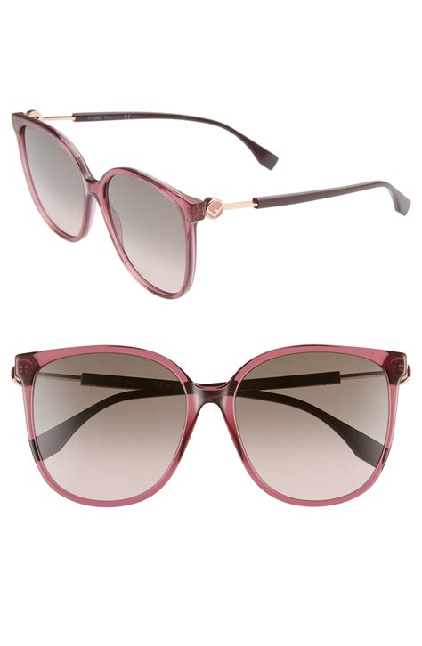 fendi 58mm gradient cat eye sunglasses